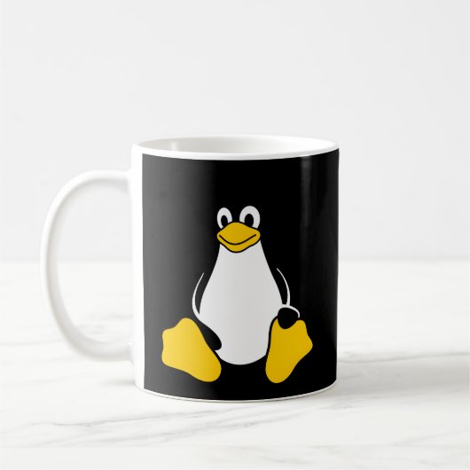 Linux Tux Penguin Open Source Nerd Geek Koffiemok (Links)