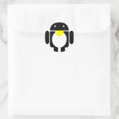 Linux Tux pinguïn android Ronde Sticker (Tas)