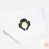 Linux Tux pinguïn android Ronde Sticker (Envelop)