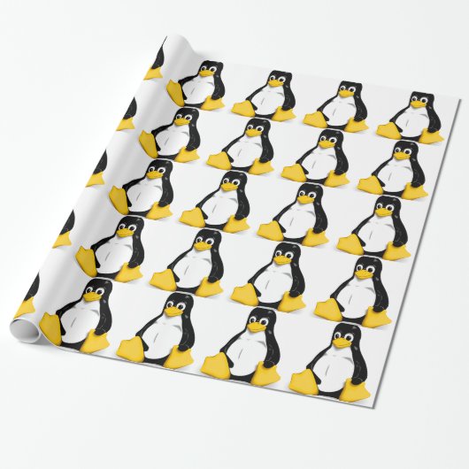 Linux Tux-producten Cadeaupapier (Uitgerold)