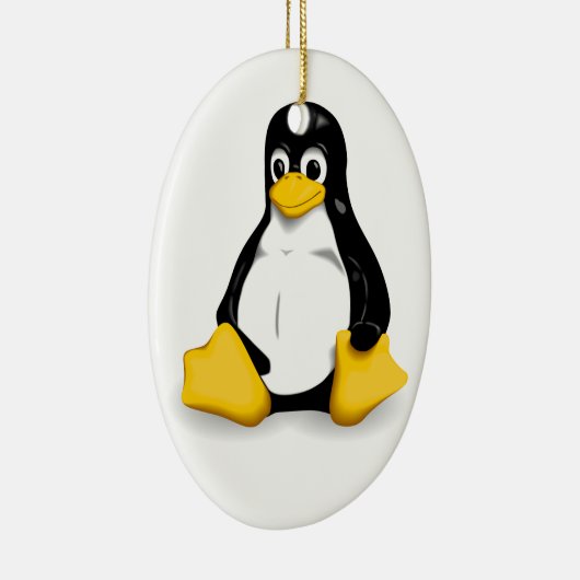 Linux Tux-producten Keramisch Ornament (Rechts)