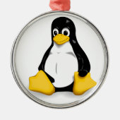 Linux Tux-producten Metalen Ornament (Voorkant)