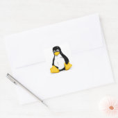 Linux Tux-producten Vierkante Sticker (Envelop)