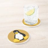 Linux Tux-producten Zandsteen Onderzetter (Zijkant)