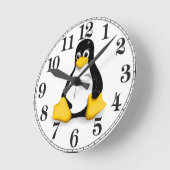 Linux Tux Products Ronde Klok (Hoek)