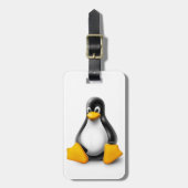 Linux Tux the Penguin Bagagelabel (Voorkant verticaal)