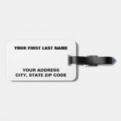 Linux Tux the Penguin Bagagelabel (Achterkant horizontaal)