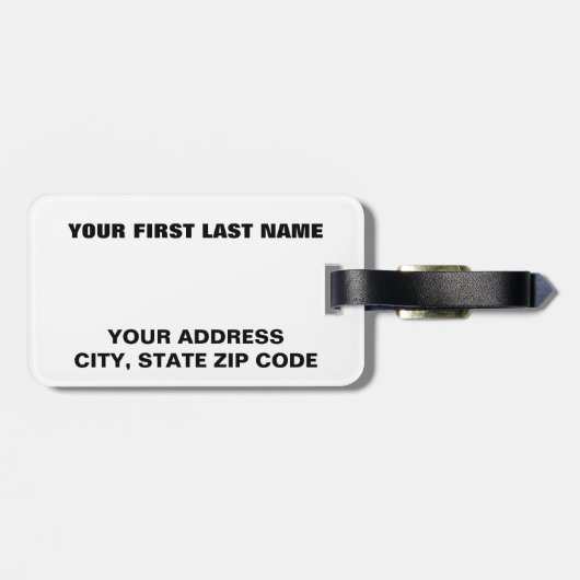 Linux Tux the Penguin Bagagelabel (Achterkant horizontaal)