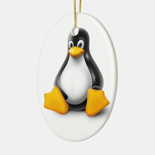 Linux Tux the Penguin Keramisch Ornament (Links)