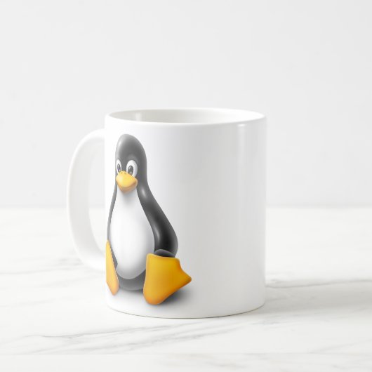 Linux Tux the Penguin Koffiemok (Voorkant links)