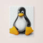 Linux Tux the Penguin Legpuzzel (Verticaal)