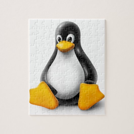 Linux Tux the Penguin Legpuzzel (Verticaal)