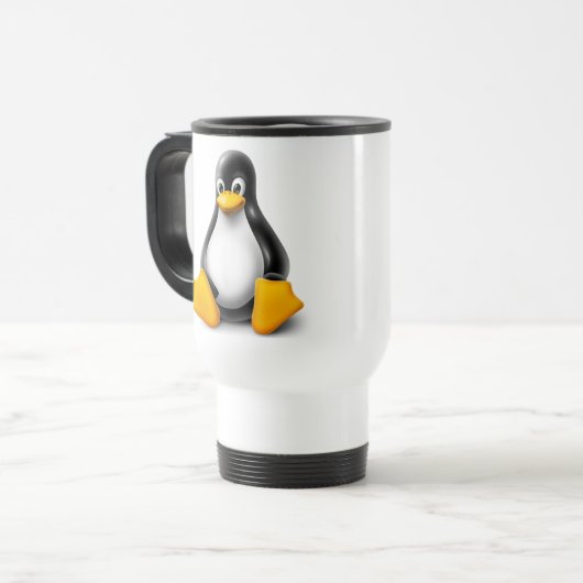 Linux Tux the Penguin Reisbeker (Voorkant links)