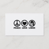 Linux Tux-Visitekaartje Visitekaartje (Achterkant)