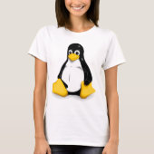 Linux Tux Womens Tee Shirt (Voorkant)