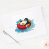 Linux Ubuntu Vierkante Sticker (Envelop)