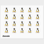 Linux-URL's Ronde Sticker (Vel)