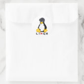 Linux-URL's Ronde Sticker (Tas)