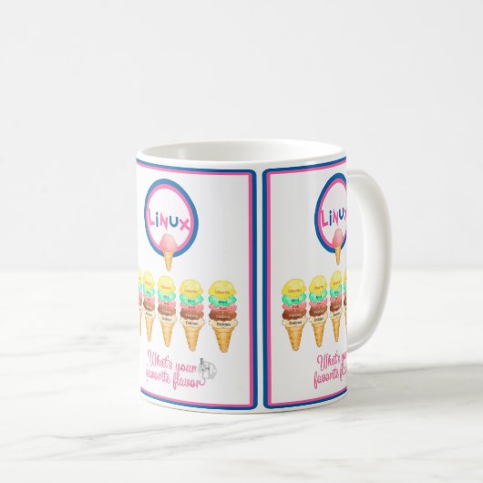 Linux: Wat is je favoriete smaak? Koffiemok (Voorkant rechts)