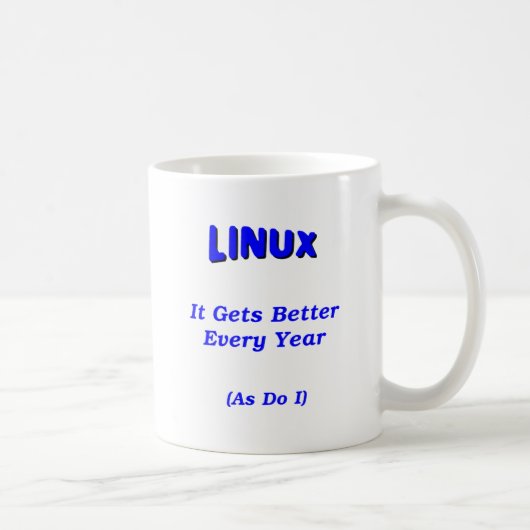 Linux wordt beter koffiemok (Rechts)