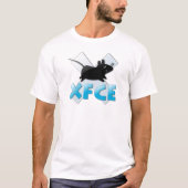 Linux XFCE White T-Shirt (Voorkant)