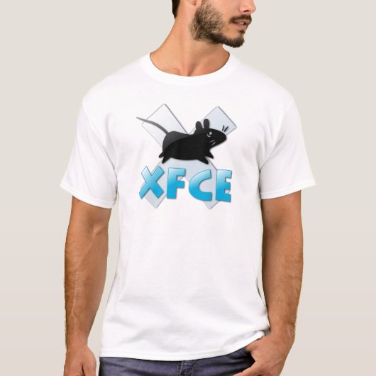 Linux XFCE White T-Shirt (Voorkant)