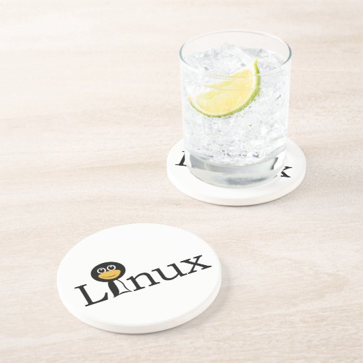 Linux Zandsteen Onderzetter (Zijkant)