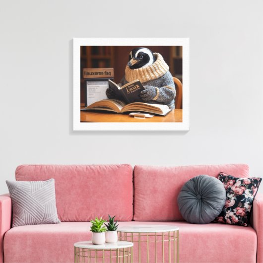 Linuxeros FAQ Canvas Afdruk (Insitu (Woonkamer))