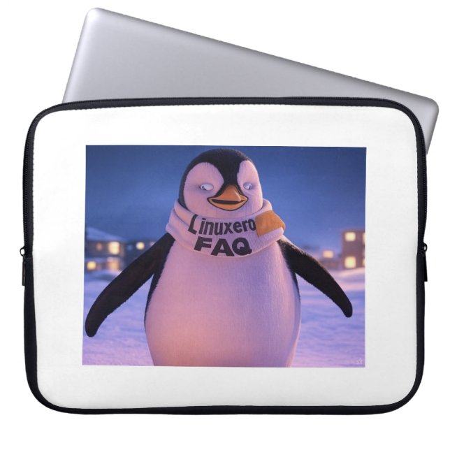 Linuxeros FAQ Laptop Sleeve (Voorkant)