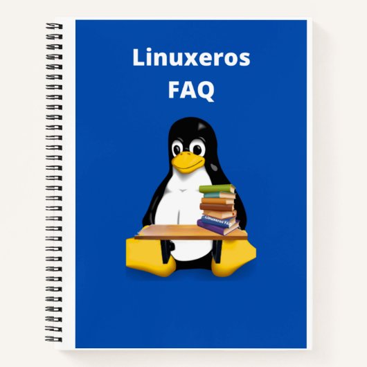 Linuxeros FAQ Notitieboek (Voorkant)