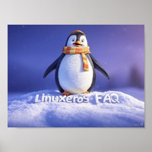 Linuxeros FAQ Poster (Voorkant)