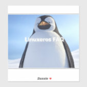 Linuxeros FAQ Sticker (Vel)