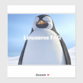 Linuxeros FAQ Sticker