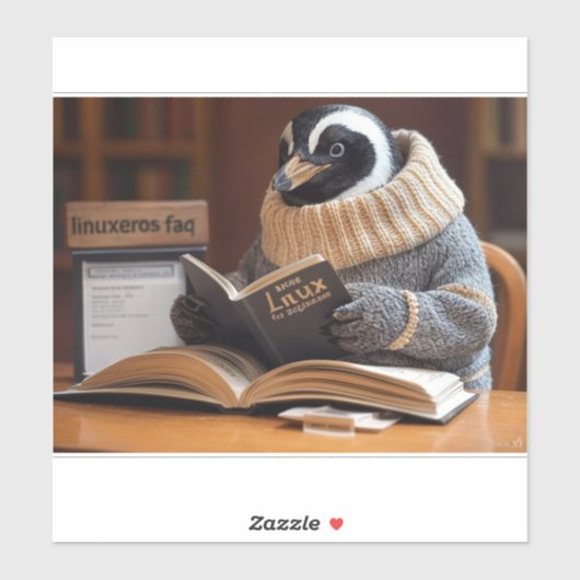 Linuxeros FAQ Sticker (Vel)