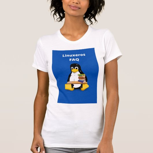 Linuxeros FAQ T-shirt (Voorkant)