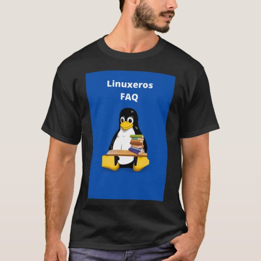 Linuxeros FAQ T-shirt (Voorkant)