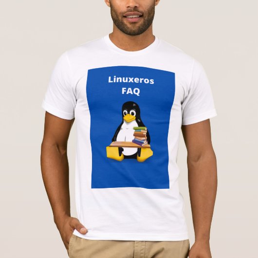 Linuxeros FAQ T-shirt (Voorkant)