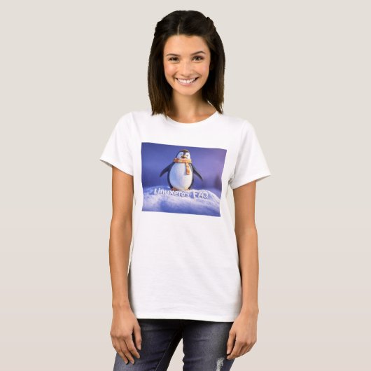 Linuxeros FAQ T-shirt (Voorkant volledig)