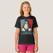 Linuxpinguïn obama poster Classic T-Shirt (Voorkant volledig)