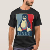 Linuxpinguïn obama poster Classic T-Shirt (Voorkant)