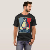 Linuxpinguïn obama poster Classic T-Shirt (Voorkant volledig)