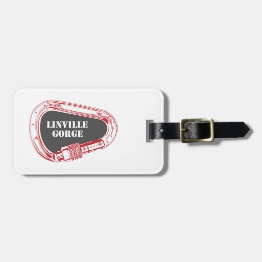Linville Gorge Climate Carabiner Bagagelabel (Voorkant horizontaal)