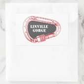 Linville Gorge Climate Carabiner Rechthoekige Sticker (Tas)