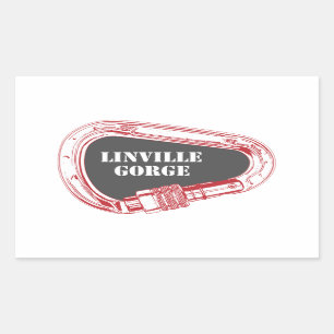 Linville Gorge Climate Carabiner Rechthoekige Sticker