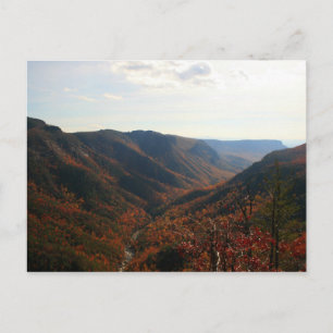 Linville Gorge in Autumn, North Carolina Briefkaart