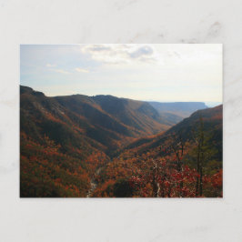 Linville Gorge in Autumn, North Carolina Briefkaart