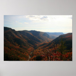 Linville Gorge in Herfst, North Carolina Poster