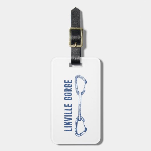 Linville Gorge North Carolina Climate Quickdraw Bagagelabel (Voorkant verticaal)