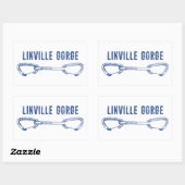 Linville Gorge North Carolina Climate Quickdraw Rechthoekige Sticker (Vel)