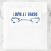 Linville Gorge North Carolina Climate Quickdraw Rechthoekige Sticker (Tas)